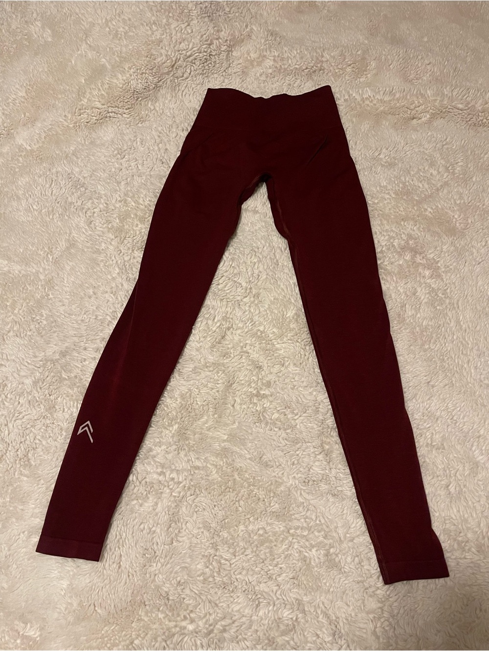 Oner Active Effortless lift Seamless Scrunch Butt Leggings Burgundy High Waist S